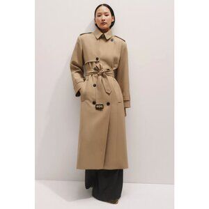 NWOT ME+EM Wool Blend Relaxed Trench Coat